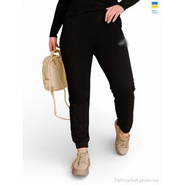 Фотография Спортивные брюки женские Весна/осень 100231PU чорний (4 шт. р.сетка XL-4XL) "Sport style" недорого оптом от прямого поставщика