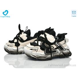 Фотография Кроссовки детские модные Весна/осень 131-1 чорний (7 пар р.21-25) "Comfort-baby" недорого оптом от прямого поставщика