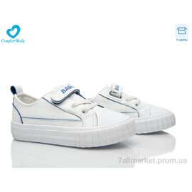 Фотография Кеды детские легкие Весна/осень 350-5 біло-синій (8 пар р.25-30) "Comfort-baby" недорого оптом от прямого поставщика