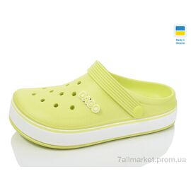 Фотография Кроксы женские летние Лето N419 лайм (8 пар р.37-41) "Lot Shoes" недорого оптом от прямого поставщика