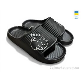 Фотография Шлепки женские облегченные Лето 104 чорний (8 пар р.36-41) "Rai shoes" недорого оптом от прямого поставщика