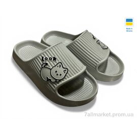 Фотография Шлепки женские облегченные Лето 104 сірий (8 пар р.36-41) "Rai shoes" недорого оптом от прямого поставщика