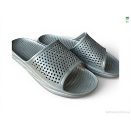 Шльопанці чоловічі пляжні Літо 409 графіт (8 пар р.41-46) "Rai shoes" недорого оптом від прямого постачальника