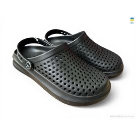 Фотография Кроксы детские летние Лето 204 чорний (8 пар р.36-41) "Rai shoes" недорого оптом от прямого поставщика