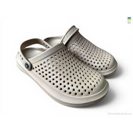 Фотография Кроксы детские летние Лето 204 бежевий (8 пар р.36-41) "Rai shoes" недорого оптом от прямого поставщика