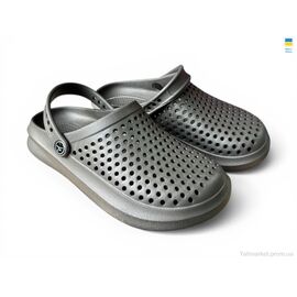 Крокси чоловічі легкі Літо 504 графіт (8 пар р.41-46) "Rai shoes" недорого оптом від прямого постачальника