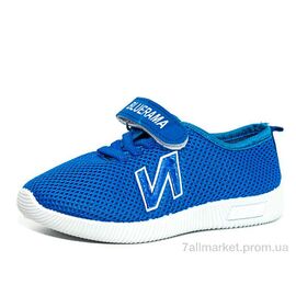 Фотография Кроссовки детские модные Весна/осень 502-1 (18 пар р.26-31) "Blue Rama" недорого оптом от прямого поставщика