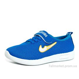 Фотография Кроссовки детские модные Весна/осень 504-1 (18 пар р.26-31) "Blue Rama" недорого оптом от прямого поставщика