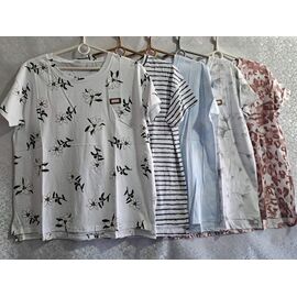 футболка жіноча 9195-4 mix р.50-56 "ZERO" недорого оптом від прямого постачальника