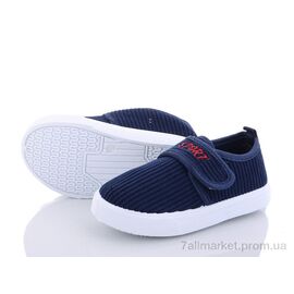 Фотография Слипоны детские без шнурков Весна/осень G34-5 (18 пар р.21-26) "Blue Rama" недорого оптом от прямого поставщика
