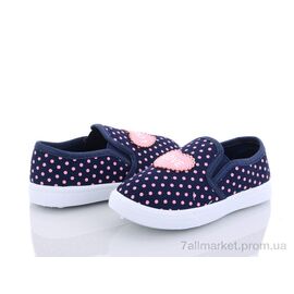 Фотография Слипоны детские без шнурков Весна/осень W13-5 (18 пар р.26-31) "Blue Rama" недорого оптом от прямого поставщика