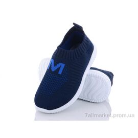 Фотография Кроссовки детские модные Весна/осень W207-5 (12 пар р.26-31) "Blue Rama" недорого оптом от прямого поставщика