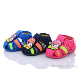 Фотография Босоножки детские летние Лето A68 mix (24 пар р.16-20) "Blue Rama" недорого оптом от прямого поставщика