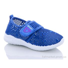 Фотография Кроссовки детские модные Лето K406-1 (12 пар р.31-36) "Blue Rama" недорого оптом от прямого поставщика