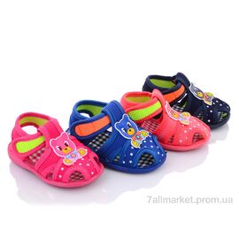 Фотография Босоножки детские летние Лето A72 mix (48 пар р.15-20) "Blue Rama" недорого оптом от прямого поставщика