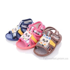 Фотография Босоножки детские летние Лето A24 mix (25 пар р.16-20) "Blue Rama" недорого оптом от прямого поставщика