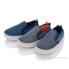 Фотография Слипоны детские без шнурков Весна/осень B70 mix (18 пар р.26-31) "Blue Rama" недорого оптом от прямого поставщика