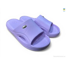 Фотография Шлепки женские облегченные Лето 258 лаванда (8 пар р.37-41) "Rai shoes" недорого оптом от прямого поставщика