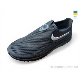 Сліпони чоловічі модні Весна/осінь 29-02 сірий (6 пар р.41-45) "Rai shoes" недорого оптом від прямого постачальника