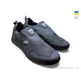 Сліпони чоловічі модні Весна/осінь 2901 сірий (6 пар р.41-45) "Rai shoes" недорого оптом від прямого постачальника