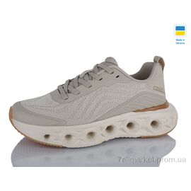 Кросівки жіночі модні Весна/осінь OWL26753 beige (8 пар р.36-41) "Restime" недорого оптом від прямого постачальника