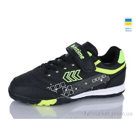 Фотография Футбольная обувь детские Весна/осень DDB26719-1 black-green (16 пар р.31-35) "Restime" недорого оптом от прямого поставщика