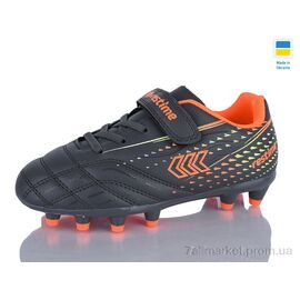 Фотография Футбольная обувь детские Весна/осень DDB26713-2 d.grey-salat-orange (16 пар р.31-35) "Restime" недорого оптом от прямого поставщика