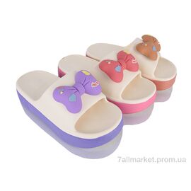 Шльопанці жіночі полегшені Літо 5 mix (12 пар р.36-41) "Зручне взуття" недорого оптом від прямого постачальника