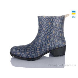 Фотография Резиновая обувь женская Весна/осень 7 синій (6 пар р.37-41) "Зручне взуття" недорого оптом от прямого поставщика