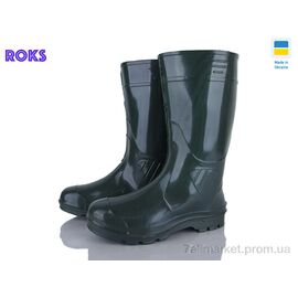 Фотография Сапоги резиновые мужские Весна/осень Рибак гума зелений (6 пар р.42-45) "Roks" недорого оптом от прямого поставщика