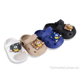 Фотография Кроксы детские летние Лето 350-10 mix (12 пар р.18-23) "Soylu" недорого оптом от прямого поставщика