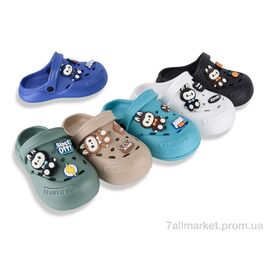 Фотография Кроксы детские летние Лето 359-14 mix (12 пар р.30-35) "Soylu" недорого оптом от прямого поставщика