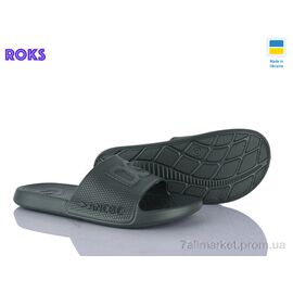 Шльопанці чоловічі пляжні Літо 131 хакі (8 пар р.40-46) "Roks" недорого оптом від прямого постачальника