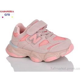 Фотография Кроссовки детские модные Весна/осень T118-4 (8 пар р.22-27) "GFB-Канарейка" недорого оптом от прямого поставщика