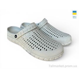 Фотография Кроксы женские летние Лето С62 бежевий (6 пар р.36-41) "Rai shoes" недорого оптом от прямого поставщика