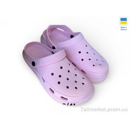 Фотография Кроксы женские летние Лето С98 рожевий (6 пар р.36-41) "Rai shoes" недорого оптом от прямого поставщика
