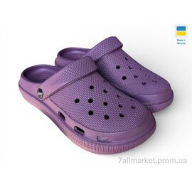 Фотография Кроксы женские летние Лето С98 бордовий (6 пар р.36-41) "Rai shoes" недорого оптом от прямого поставщика