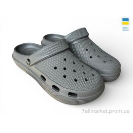 Фотография Кроксы женские летние Лето С98 графіт (6 пар р.36-41) "Rai shoes" недорого оптом от прямого поставщика