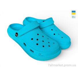 Фотография Кроксы женские летние Лето С98 бірюзовий (6 пар р.36-41) "Rai shoes" недорого оптом от прямого поставщика