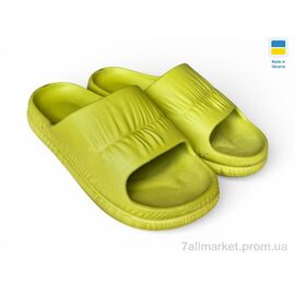 Фотография Шлепки женские облегченные Лето С101 лайм (6 пар р.36-41) "Rai shoes" недорого оптом от прямого поставщика