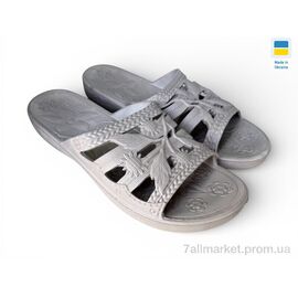 Фотография Шлепки женские облегченные Лето С60 т.бежевий (6 пар р.36-41) "Rai shoes" недорого оптом от прямого поставщика