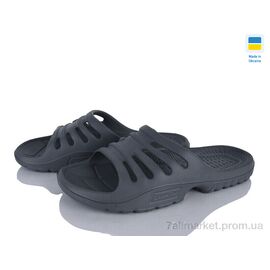 Шльопанці чоловічі пляжні Літо DS П01 графіт (8 пар р.40-45) "Favorit" недорого оптом від прямого постачальника