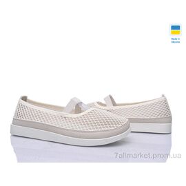 Фотография Слипоны женские тканевые Лето БП2 бежевий (8 пар р.37-42) "Paolla" недорого оптом от прямого поставщика