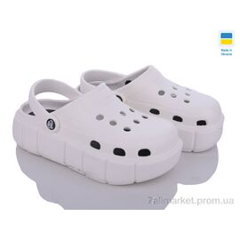 Фотография Кроксы женские летние Лето 152 білий (6 пар р.36-40) "Golden Lion" недорого оптом от прямого поставщика