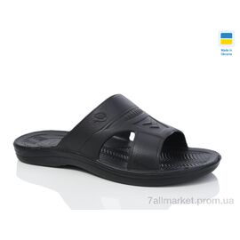 Шльопанці чоловічі пляжні Літо Сітроен 2 чорний (8 пар р.41-46) "Lot Shoes" недорого оптом від прямого постачальника