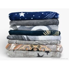 Фотография Плед  18128 (12517) 150x200см mix (8 шт. р.сетка One size) "Obuvok" недорого оптом от прямого поставщика