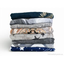 Фотография Плед  18130 (12519) 200x230см mix (8 шт. р.сетка One size) "Obuvok" недорого оптом от прямого поставщика