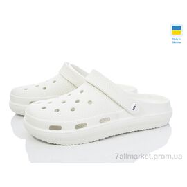 Фотография Кроксы женские летние Лето Крок С98 білий (6 пар р.36-41) "Vladimir" недорого оптом от прямого поставщика