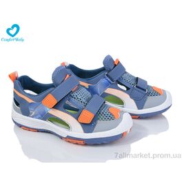 Фотография Кроссовки детские модные Лето 2345 блакитний (5 пар р.33-37) "Comfort-baby" недорого оптом от прямого поставщика