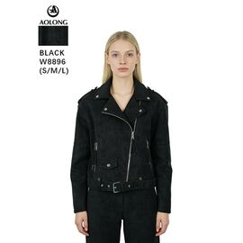 Куртка жіноча демісезонна W8896 black р.S-L "Immei" недорого оптом від прямого постачальника